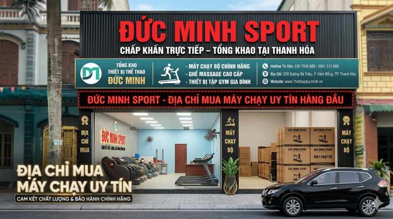 Cửa Hàng Bán Máy Chạy Bộ Uy Tín Tại Thanh Hóa | Thể Thao Đức Minh